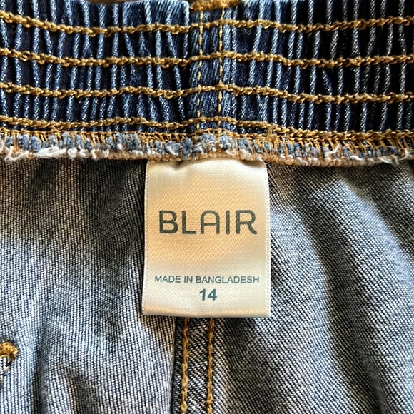 Blair Denim Elastic Back Jeans SZ 14 - Picture 12 of 12